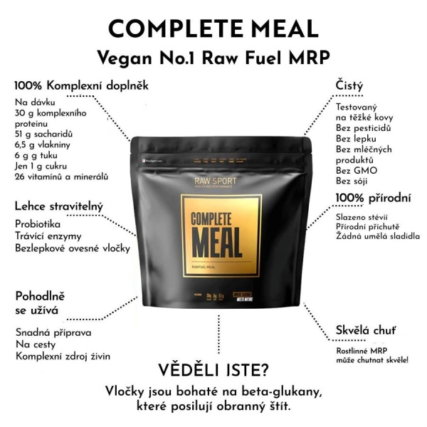 Raw Fuel Complete Plant Meal 2kg - raw banana | Hodky.cz