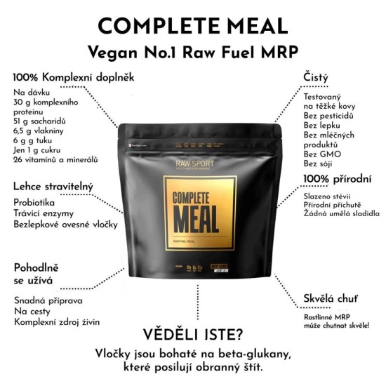 Raw Fuel Complete Plant Meal 2kg - salted caramel | Hodky.cz